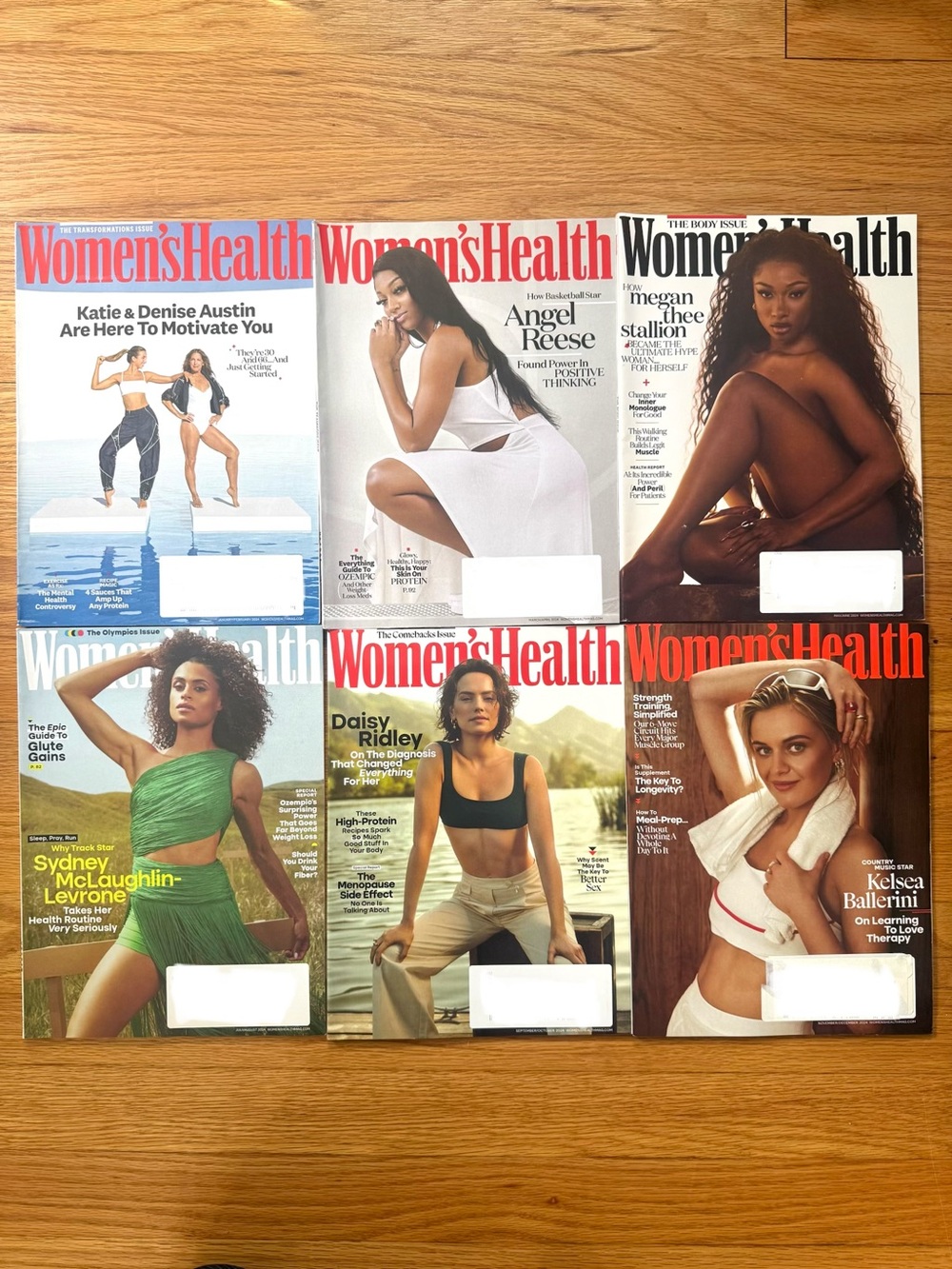 Women's Health Magazines Lot (6 Issues; 2024)